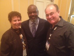 Emmitt Smith with Esther and Gil Eagles