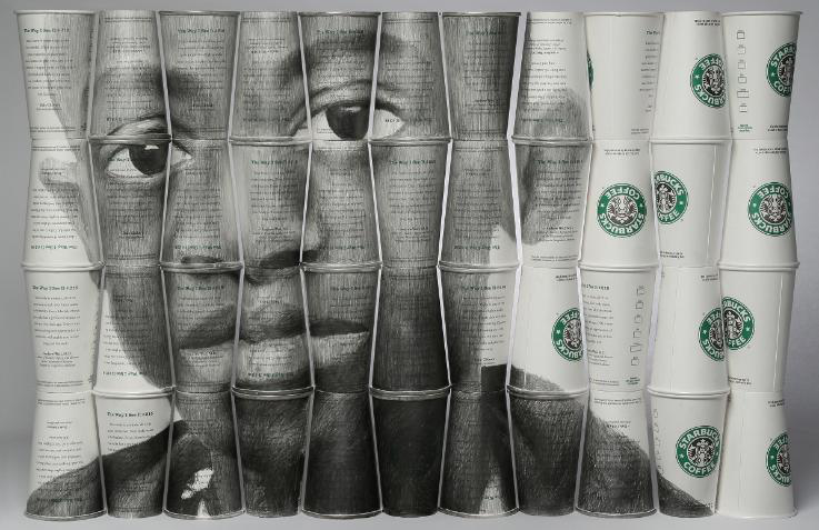 Phil Hansen, Starbucks artwork