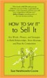 How to Say It to Sell It
