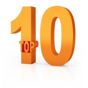 Top 10 winner 3d orange symbol isolated