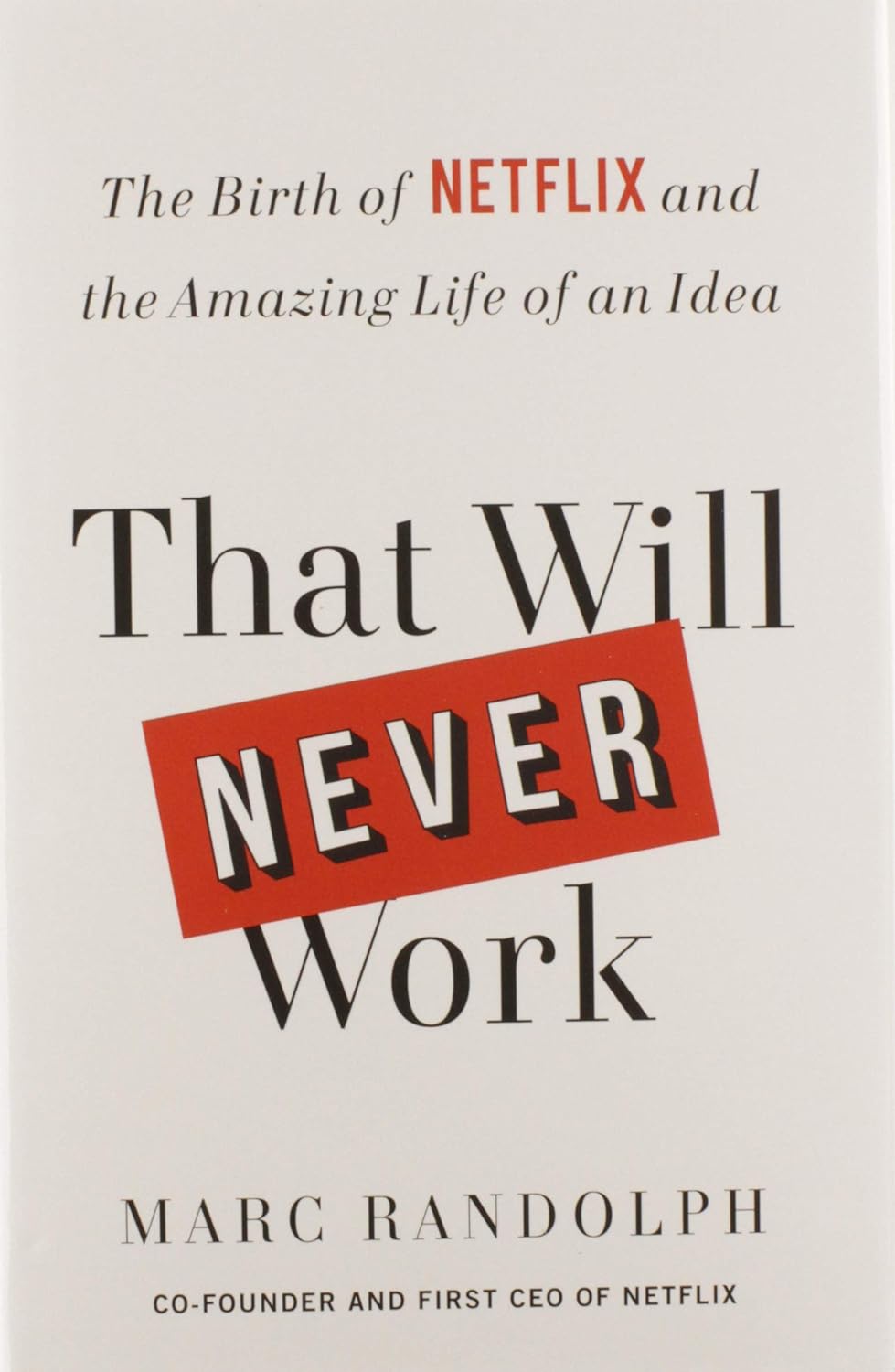 That Will Never Work: The Birth of Netflix and the Amazing Life of an Idea