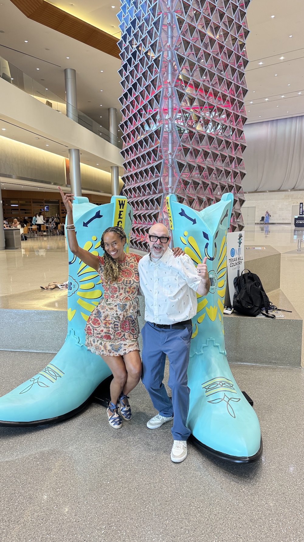 Lilah Jones and Sheldon Senek, President of Eagles Talent